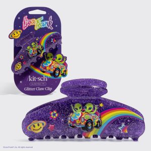 Lisa Frank x Kitsch Glitter Claw Clip in Zoomer? & Zorbit?